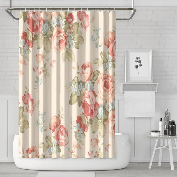 Waterproof Pioneer Shower Curtain 72x72 Inch Boho Style Polyester Unique Shower Curtain for Bathroom Hotel Home Decor with 12 Plastic Hooks