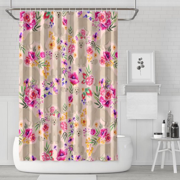 Waterproof Pioneer Shower Curtain 72x72 Inch Boho Style Polyester Unique Shower Curtain for Bathroom Hotel Home Decor with 12 Plastic Hooks