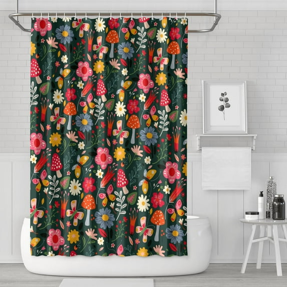Waterproof Pioneer Shower Curtain 72x72 Inch Boho Style Polyester Unique Shower Curtain for Bathroom Hotel Home Decor with 12 Plastic Hooks