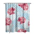 thumbnail image 1 of Waterproof Pioneer Shower Curtain 72x84 Inch Polyester Unique Cute Floral Shower Curtain for Bathroom Hotel Home Decor with 12 Plastic Hooks, 1 of 5