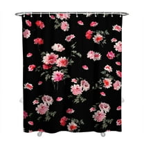 Waterproof Pioneer Shower Curtain 72x84 Inch Polyester Unique Cute Floral Shower Curtain for Bathroom Hotel Home Decor with 12 Plastic Hooks