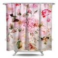 thumbnail image 1 of Waterproof Pioneer Shower Curtain 84x72 Inch Polyester Unique Colorful Floral Shower Curtain for Bathroom Hotel Home Decor with 12 Plastic Hooks, 1 of 5