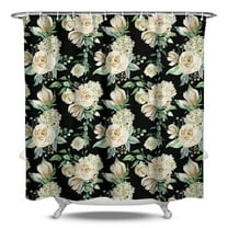 Waterproof Pioneer Shower Curtain 84x72 Inch Polyester Unique Colorful Floral Shower Curtain for Bathroom Hotel Home Decor with 12 Plastic Hooks