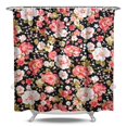thumbnail image 1 of Waterproof Pioneer Shower Curtain 84x72 Inch Polyester Unique Colorful Floral Shower Curtain for Bathroom Hotel Home Decor with 12 Plastic Hooks, 1 of 5