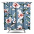 thumbnail image 1 of Waterproof Pioneer Shower Curtain 84x72 Inch Polyester Unique Colorful Floral Shower Curtain for Bathroom Hotel Home Decor with 12 Plastic Hooks, 1 of 5