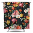thumbnail image 1 of Waterproof Pioneer Shower Curtain 84x72 Inch Polyester Unique Colorful Floral Shower Curtain for Bathroom Hotel Home Decor with 12 Plastic Hooks, 1 of 5