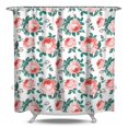 thumbnail image 1 of Waterproof Pioneer Shower Curtain 84x72 Inch Polyester Unique Colorful Floral Shower Curtain for Bathroom Hotel Home Decor with 12 Plastic Hooks, 1 of 5