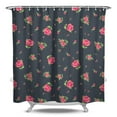 thumbnail image 1 of Waterproof Pioneer Shower Curtain 84x72 Inch Polyester Unique Colorful Floral Shower Curtain for Bathroom Hotel Home Decor with 12 Plastic Hooks, 1 of 5