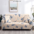 thumbnail image 1 of Waterproof Plant Print 1/2/3/4 Seat Cushion Sofa Seat Cover Dustproof Tight Wrap Protector Jacquard Plush Fiber Living Room, 1 of 5