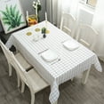 thumbnail image 1 of Waterproof Plastic Checkered Tablecloth, Wipeable Oil-Proof Table Cover, 54x71 in, Reusable for Dining, Catering, Camping, Picnics, Outdoor & Indoor, Multiple Colors, 1 of 6