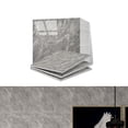 thumbnail image 1 of Waterproof Plastic Marble Tile,12pcs Self Adhesive Marble Tile for Wall,QZS Waterproof Shower Wall Panels,Back Splash Stick on Sheets,Gray, 1 of 6