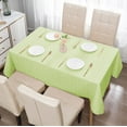 thumbnail image 1 of Waterproof Plastic Tablecloth Checkered Picnic Table Cover Wipeable Oil Resistant - for Indoor Outdoor Picnic Party Use Large Size Protection(Green), 1 of 6