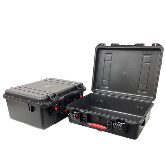 Waterproof Plastic Toolbox - Heavy-Duty Portable Storage Case with Flip-Top Lid S/M