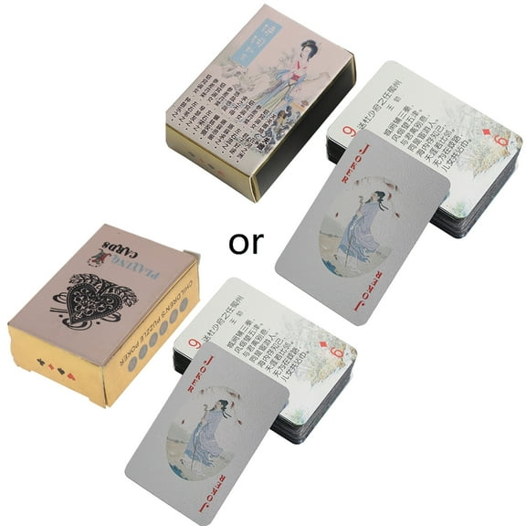Waterproof Playing Cards PET Deck of Playing Poker Cards Cool Mini Poker Cards