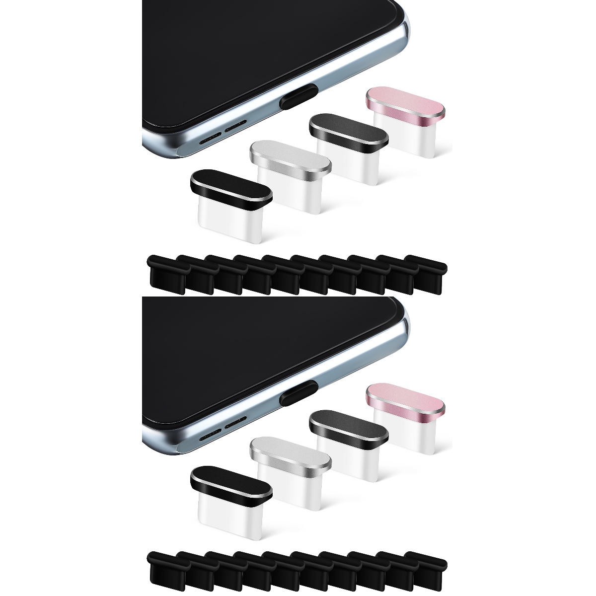 Waterproof Plug Type C Dust Covers Small Phones Ports Plugs USB Rubber