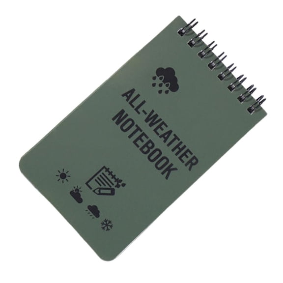 Waterproof Pocket Notebook All Weather Spirals Notepad Field Note Pad Write in the Rain Notepad