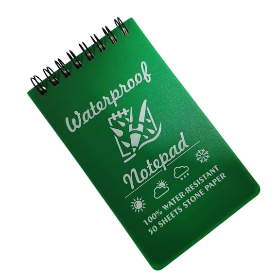 Waterproof Pocket Notebook All Weather Spirals Notepad Field Note Pad Write in the Rain Notepad