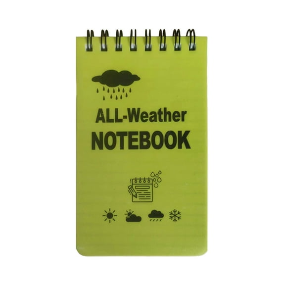 Waterproof Pocket Notebook Pocket Notepad All Weather Spirals Notepad Write in the Rain Notepad for Outdoor Activities
