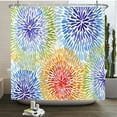 thumbnail image 1 of Waterproof Polyester Colorful Shower Curtain Modern Color Print for Bathroom Curtain Long 180*200cm Shower Curtains Cortina, 1 of 5