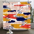 thumbnail image 1 of Waterproof Polyester Colorful Shower Curtain Modern Color Print for Bathroom Curtain Long 180*200cm Shower Curtains Cortina, 1 of 5