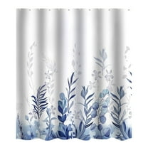 ​Waterproof Polyester Shower Curtain 47.24-78.74in | No-Punch Hooks Bathroom Partition with Digital Printing | Multicolor Anti-Slip Bath Curtain for Toilet Decor (12 Hooks 0.57-0.926lb)​