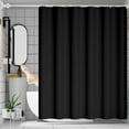 thumbnail image 1 of Waterproof Polyester Shower Curtain with Anti-Mildew Coating, Bathroom Partition Curtain for Modern Home, Light Transmitting Punch-Free Design, Mold Resistant Bath Linen, 1 of 8