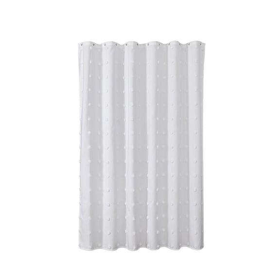 Waterproof Polyester Shower Curtain for Hotel Bathroom – High-Density Fabric, Reinforced Grommets, Quick-Dry Coating, Includes Hooks