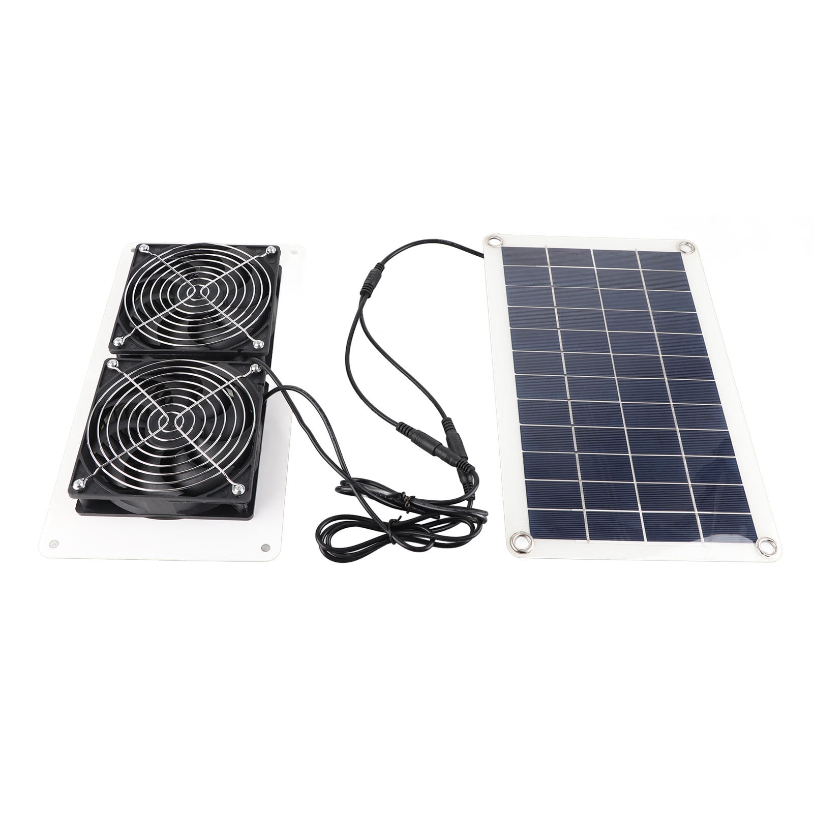 Waterproof \u0026 Portable Solar Exhaust Fan for Chicken Coops, Greenhouses, and Pet Houses 10W 18V Solar-Powered Dual Fan Kit