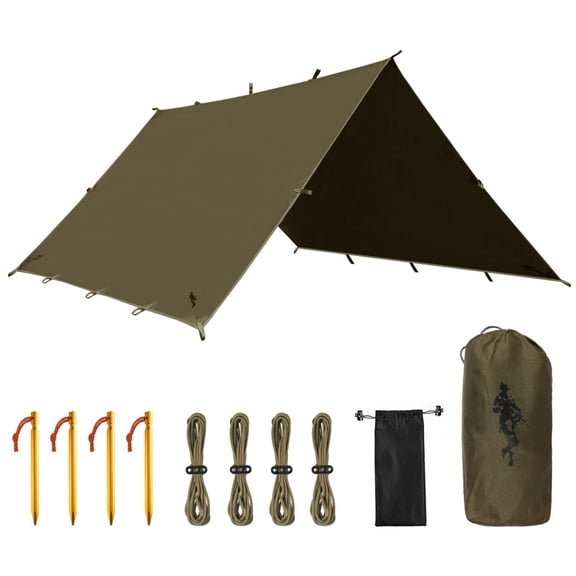 Waterproof Portable Tarp Multifunctional Outdoor Camping Traveling Awning Backpacking Shelter Rain