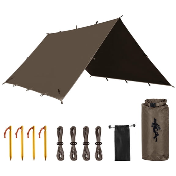 Waterproof Portable Tarp Multifunctional Outdoor Camping Traveling Awning Backpacking Shelter Rain