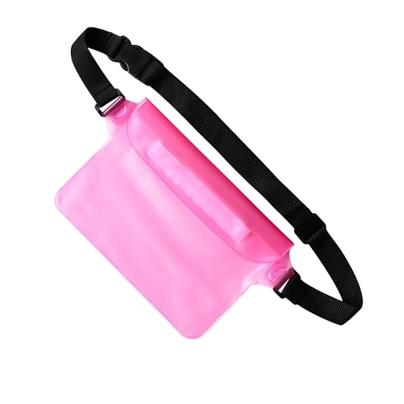 Waterproof Pouch with Adjustable Waist Strap - Screen Touch Sensitive Dry Bag, Keep Phone and Valuables Dry for Swimming Kayaking Boating Fishing Beach Diving, Floating Fanny Pack