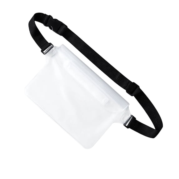 Waterproof Pouch with Adjustable Waist Strap - Screen Touch Sensitive Dry Bag, Keep Phone and Valuables Dry for Swimming Kayaking Boating Fishing Beach Diving, Floating Fanny Pack