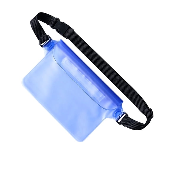Waterproof Pouch with Adjustable Waist Strap - Screen Touch Sensitive Dry Bag, Keep Phone and Valuables Dry for Swimming Kayaking Boating Fishing Beach Diving, Floating Fanny Pack