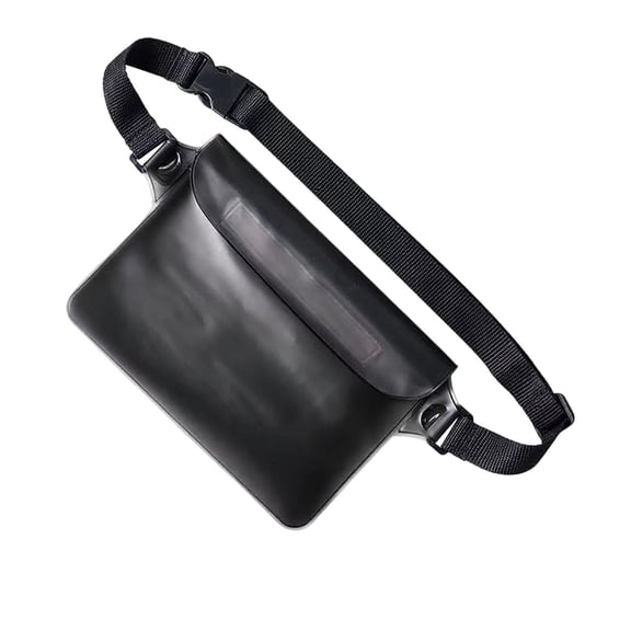 Waterproof Pouch with Adjustable Waist Strap - Screen Touch Sensitive Dry Bag, Keep Phone and Valuables Dry for Swimming Kayaking Boating Fishing Beach Diving, Floating Fanny Pack