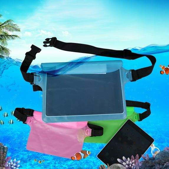 Waterproof Pouch,Screen Touch Sensitive Waterproof Bag with Adjustable Waist Strap - Keep Your Phone and Valuables Dry - Perfect for Swimming Diving Boating Fishing Beach