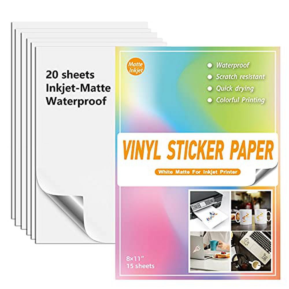 HTVRONT Printable Vinyl for Inkjet Printer & Laser Printer - 20