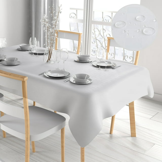 Waterproof Printed Flannel Back Vinyl Tablecloth