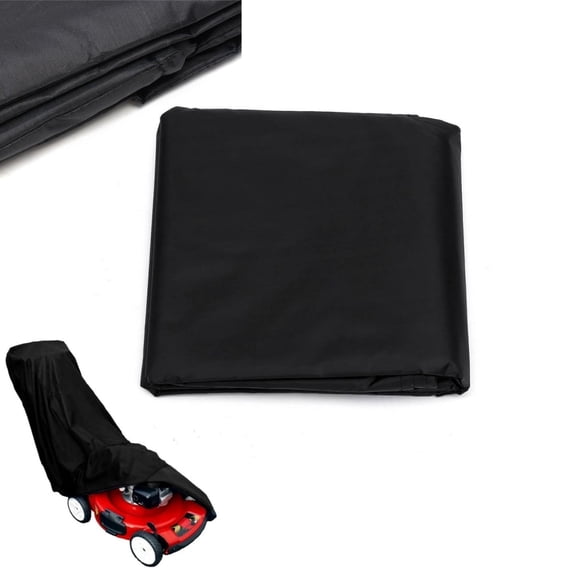 Waterproof Protective Cover,QZS Heavy Duty Push Lawn Mower Cover,75.2x19.7x39.4In,Universal Oxford Cover Fit with Drawstring,1Pack
