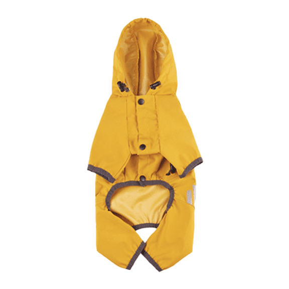 Waterproof Puppy Dog Raincoats with Hood for Small Medium Dogs, Poncho with Reflective Strap, Lightweight Jacket