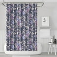 thumbnail image 1 of Waterproof Purple Rose Gray Image Shower Curtain 72x72 Inch Boho Style Polyester Unique Shower Curtain for Bathroom Hotel Home Decor with 12 Plastic Hooks, 1 of 5