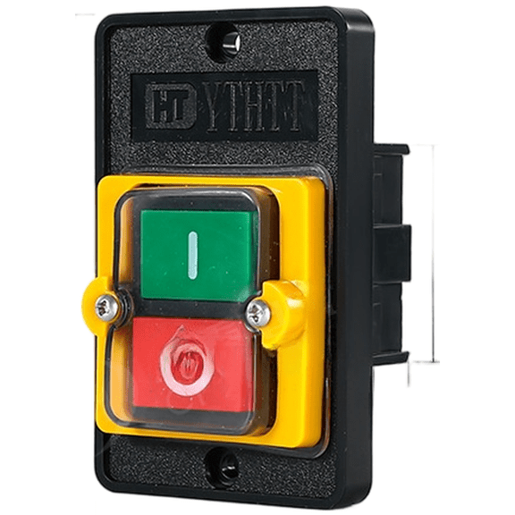 Waterproof Push Button Switch IP65 Rated 50-440V AC With Silver Contacts, Flame-Retardant Metal Head For Industrial Control, Machine Tool, And Harsh Environments(A)