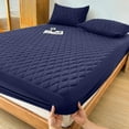 thumbnail image 1 of Waterproof Queen Mattress Protector, 18" Deep Pocket Mattress Topper - Lab Tested Leakproof, Breathable & Noiseless, Machine Washable,Fitted Queen Sheets Only(60"*80",Dark Blue), 1 of 5