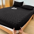 thumbnail image 1 of Waterproof Queen Mattress Protector, 18" Deep Pocket Mattress Topper - Lab Tested Leakproof, Breathable & Noiseless, Machine Washable,Fitted Queen Sheets Only(60"*80",Black), 1 of 5