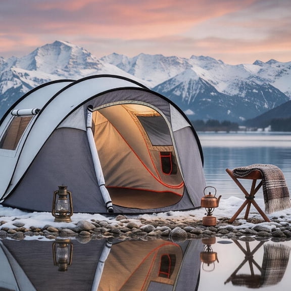 Waterproof Quick-opening Tent with A Front Sunshade, Automatically Pops Out, Has A Storage Bag, Saves Time, Suitable for Camping and Picnics