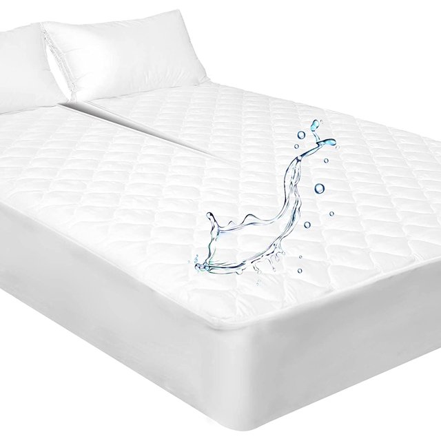 Waterproof Quilted Split Top King Mattress Protector Pad for Adjustable