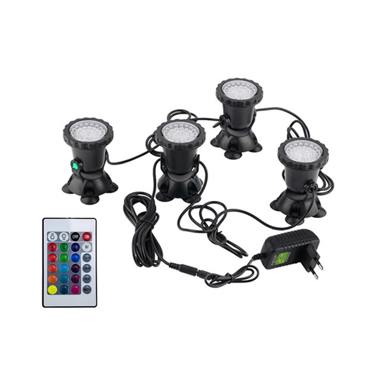 Waterproof RGB LED Underwater Lights Lamp 36 LED Underwater Spot Light ...