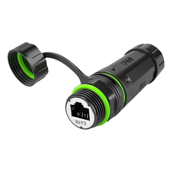 Waterproof RJ45 Coupler Connectors, Highly Speed Data Transfer CAT6 Ethernet Cable Extender Dustproof RJ45 Coupler