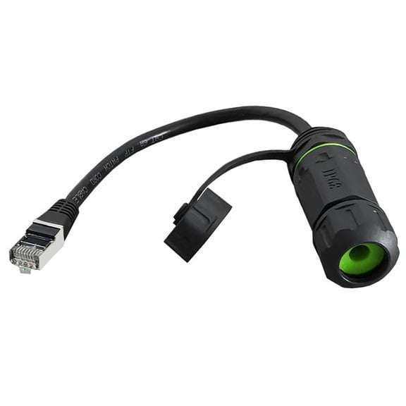 Waterproof RJ45 Coupler Shielded CAT6 8P8C Female to Male Adapter IP68 Ethernet Signals Weatherproof Connector