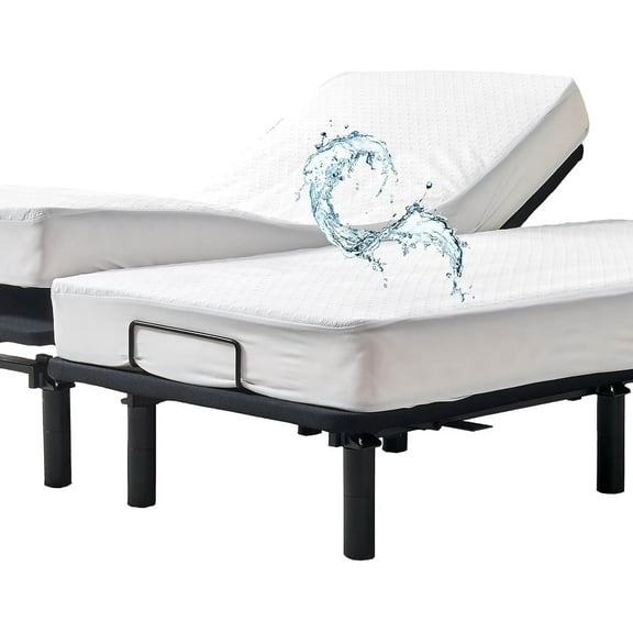 Waterproof RV Bunk Mattress Protector for 30 x 75 Narrow Twin or Camper Bed Cooling Bamboo Viscose Jacquard Cot Size Matress Cover