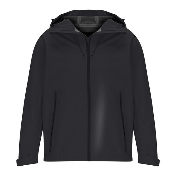 Waterproof Rain Jacket Men Lightweight Windproof Full Zip Men's Packable Fall Raincoat Windbreaker with Hood Outdoor Hooded Jacket Versatile Three Proof Suit Mountaineering Workwear Jacket